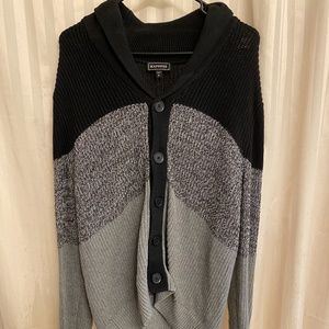 Express Knit Button Up Sweater Size Medium